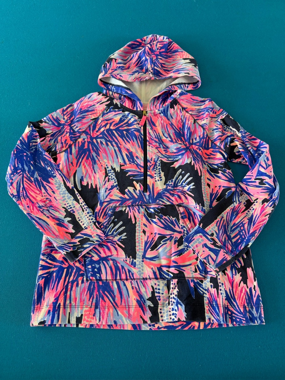 Lilly Pulitzer 3/4 Zip Popover Girls XL